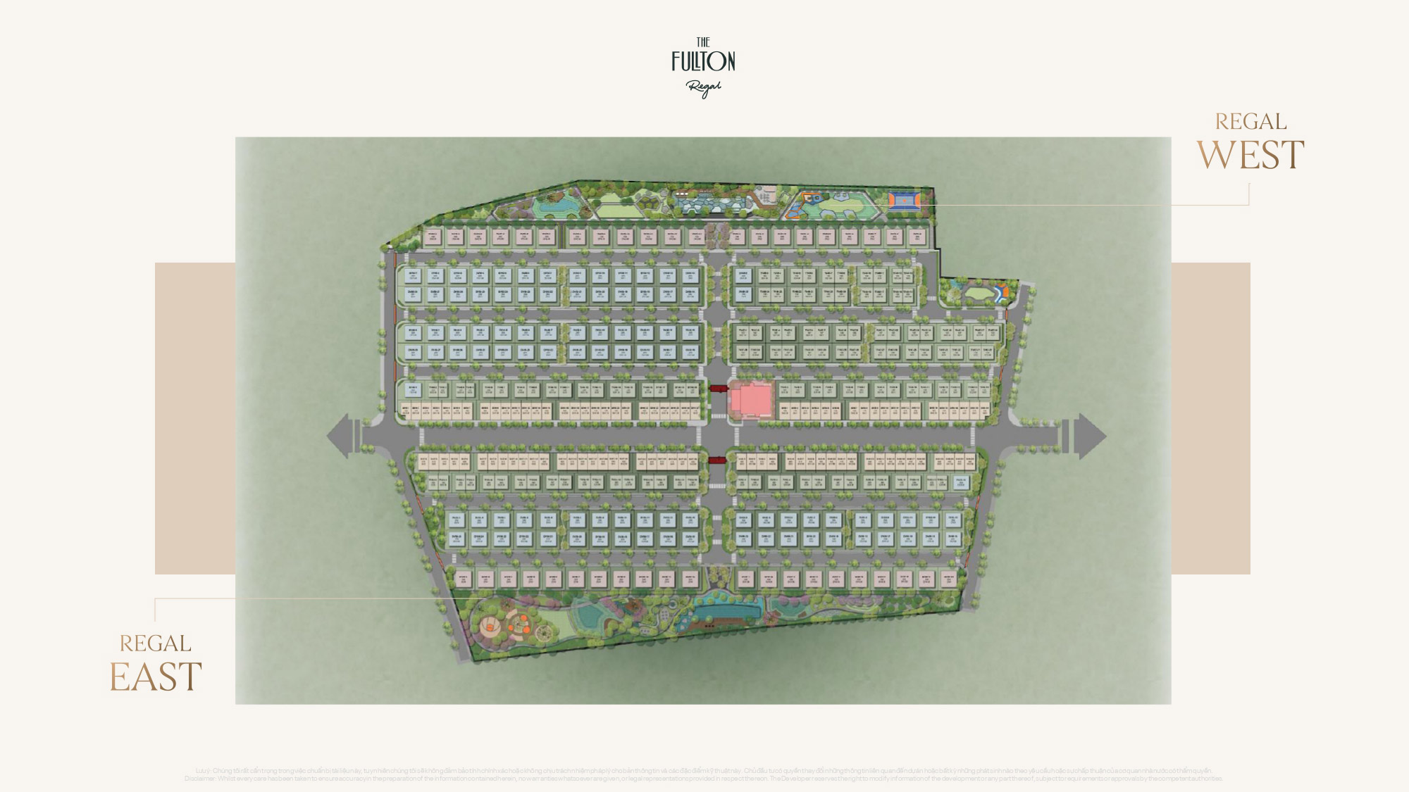 Mặt bằng phân khu The Fullton Regal